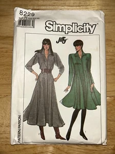 Vintage Simplicity 8229 Jiffy Dress Patterns Size 10-14 New Uncut - Picture 1 of 3