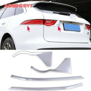 For Jaguar F-PACE 2016-2020 Chrome Rear Tail Light Lamp Eyebrow Cover Strip Trim - Picture 1 of 6