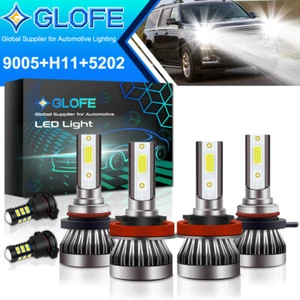 6X 6000K LED Headlight Bulb High Low Beam+Fog Lights for GMC Yukon XL 2015-2019 - Picture 1 of 8