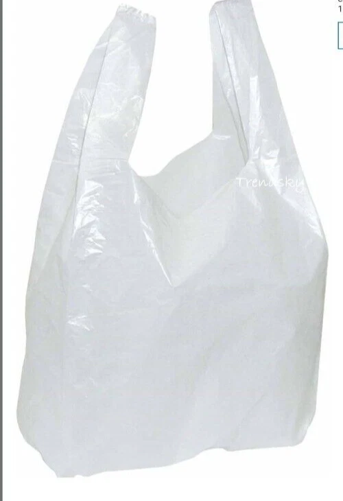 3kg SHOPPER PLASTICA BUSTE BIANCHE 27X50 SACCHETTO BUSTE FORTI RESISTENTI - Immagine 1 di 2