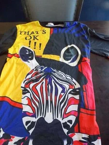 H.S.J.P. Zebra face Will Kern for Food xl Long shirt (biking?) - Picture 1 of 8