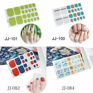 Envolturas de uñas de la punta pegatinas artísticas autoadhesivas puntas de cubierta completa hágalo usted mismo esmalte de uñas falso - Imagen 1 de 26