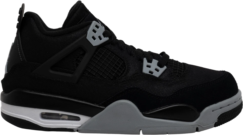 Size 6.5 (GS) - Jordan 4 Retro SE Low Black Canvas