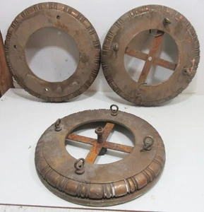 3 Kupfer 4 Birnen Deckenleuchte Leuchte Jugendstil Oklahoma Kapitol Gebäude - Bild 1 von 6