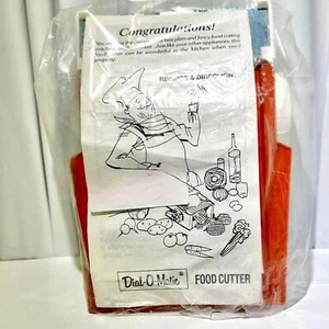 NEU Vintage 70er Jahre Dial-O-Matic Lebensmittelschneider mit französischem Garniturschneider - Bild 1 von 4