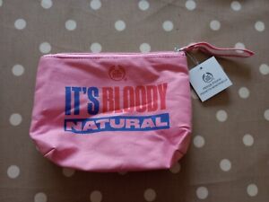 THE BODY SHOP Pink Make Up  Zip Up Bag - End Period Shame Pouch - No Contents 