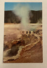 Vintage Mid Century Postcard, Punchbowl Spring, Yellowstone National Park