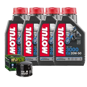 Kit De Cambio De Aceite Motul 3000 20W50 + Filtro Para BMW R1250 RT 2020 - Imagen 1 de 6