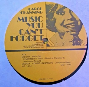 RADIO SHOW #31/32 CAROL CHANNING SHOW: EDITH PIAF, MAURICE CHEVALIER, JOEL GREY - Foto 1 di 2