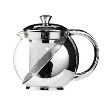 STAINLESS STEEL AND GLASS TEAPOT 500ML TRADITIONAL IN FUNCTION WITH INFUSER