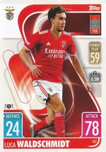 332 BENFICA - WALDSCHMIDT LUCA - GERMANY CARD TOPPS CHAMPIONS LEAGUE 2022