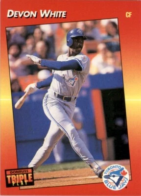 1992 Triple Play Devon White Toronto Blue Jays #240 Baseball Card - Image 1 of 2