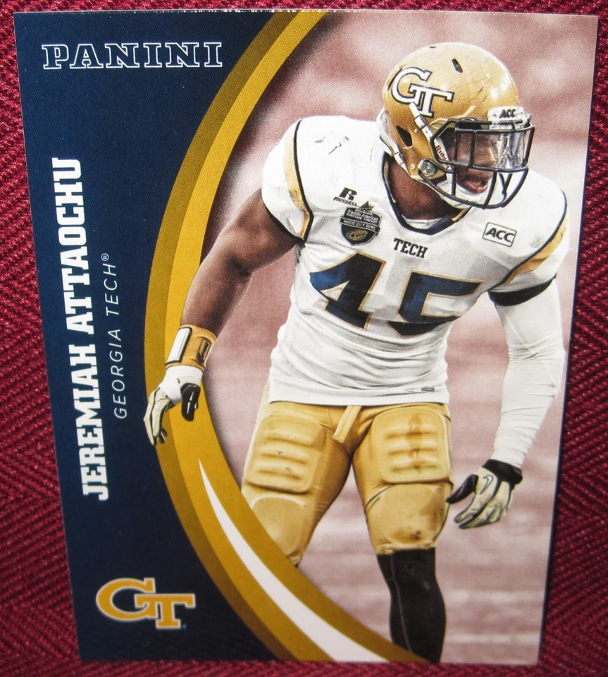 2016 PANINI GEORGIA TECH YELLOW JACKETS #34 JEREMIAH ATTAOCHU - Image 1 of 2