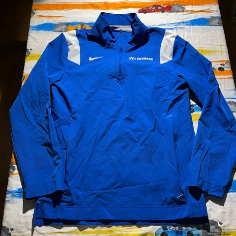 Nike BYU Cougars Brigham Young University Sweater Nike Jacket Fleece Mens Small Cover