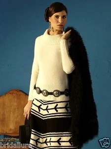 $240 BLACK ~ ROJA ANN TOBIAS ~ XS NEW LUXURIOUS DESIGNER SWEATER COWL BOAT NECK - Picture 1 of 3