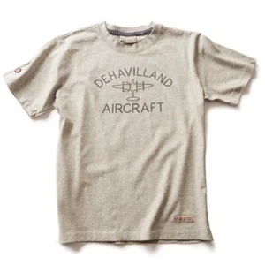 Red Canoe De Havilland Aircraft T-Shirt - Gray - NEW - Picture 1 of 5
