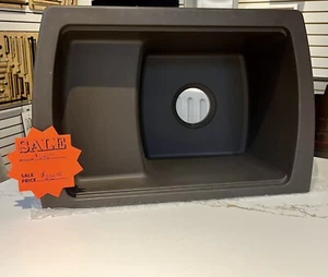 Fregadero de tazón individual Elkay Harmony® con granito electrónico, montaje inferior de cuarzo ELGU2218 - Imagen 1 de 2
