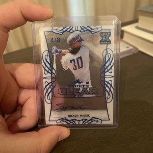 2021 Leaf Trinity Brady House Clear Platinum XRC Rookie Auto RC #35/99 T395