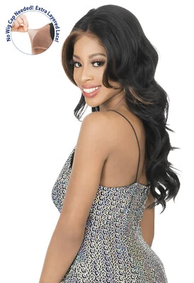 PELUCA 13X4 CUERO CABELLUDO FALSO ENCAJE MÁGICO SINTÉTICO LIBRE RECIÉN NACIDO - FS134D CUERPO NATURAL Foto 1 de 3