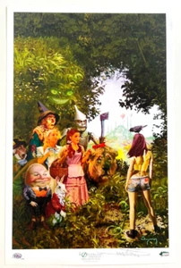 Wizard of OZ Wonderland Chronicles Prelude To Evil Comic Con Signed Poster Litho - Picture 1 of 6