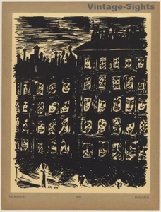 Frans Masereel: La Maison / Das Haus (Vintage Art Print 1947) - Imagen 1 de 1