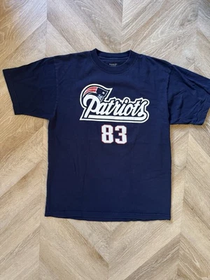Camiseta deportiva vintage Wes Welker para hombre M azul Reebok Patriots NFL Foto 1 de 4