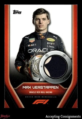 2022 Topps Formula 1 Relics #F1RLMV Max Verstappen FIRESUIT PATCH - Image 1 of 2