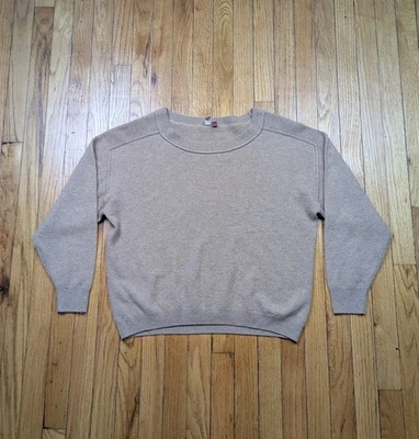 Suéter Pilcro by Anthropologie 100 % cachemir para mujer talla mediana marrón cuello redondo Foto 1 de 4