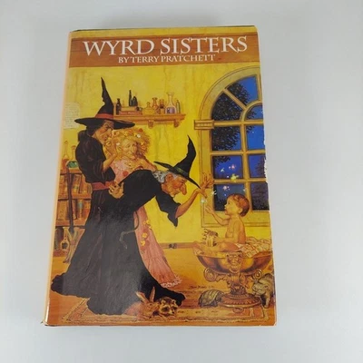 Wyrd Sisters by Terry Pratchett 1988 ROC Reprint HCDJ Lot 2 Foto 1 de 4