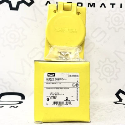 Hubbell HBL69W76 Watertight Receptacle NEMA L16-30 30A 480V Twist Lock Connector - Image 1 of 4