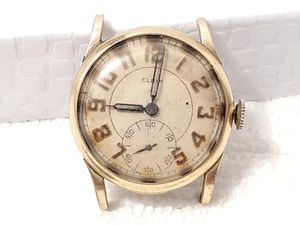 Vintage Elgin USA Women's Seventeen Jewels Wind Up Watch 10K Gold Plated S Steel - Picture 1 of 17
