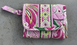 Vintage Vera Bradley Geldbörse Trifold Pink Paisley - Bild 1 von 10