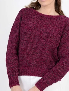 Closed Damen Pullover, rot/schwarz,  Gr. L,   - Bild 1 von 3