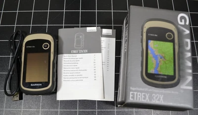 GARMIN ETREX 32X - RUGGED HANDHELD GPS WITH COMPASS AND BAROMETRIC ALTIMETER - Image 1 of 4
