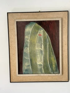 Joan Casals cardboard oil abstract composition, abstract painting, Reus, Tarragona - Picture 1 of 6