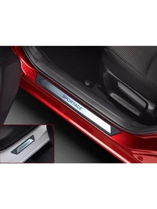 Fit Kia Sportage Chrome Door Sill Scratch Protector Stainless Steell 4pcs - Imagen 1 de 6