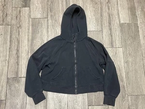 Lululemon Hoodie Damen XS/S schwarz Scuba Full Zip Sweatshirt cropped sportlich - Bild 1 von 6