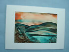 ORIGINAL ENCAUSTIC WAX ART PAINTING MOUNTED ON AN A6 BLANK CARD WITH ENVELOPE