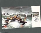 R.N.L.I. JERSEY CENTENARY FIRST DAY OF ISSUE LARGE POSTCARD 1/6/84