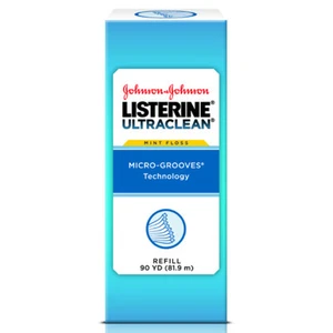 Listerine Ultraclean Mint flavored dental floss 90 YARD SPOOL (No Dispenser)