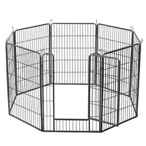 8 Panel Dog Playpen Fence Outdoor 40"Heavy Duty Exercise Pen for RV Camping Yard - Picture 1 of 24