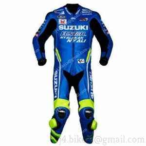 SUZUKI ECSTAR Jacke Laufkombi Leder Motorrad Fahrrad Sports Kleid - Bild 1 von 4