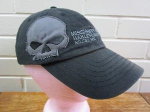 HARLEY DAVIDSON Motorcycles WILLIE G Big Logo SKULL HAT CAP Adjustable Biker - Picture 1 of 12