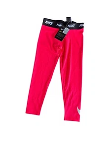 NIKE SPORT AUTHENTIC Girls Sz 5 Leggings Pants Racer Pink New NWT - Picture 1 of 3