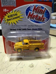 (((CMW 1/87 Scale 1954 F-350 Chrome Yellow Utility Truck ))) - Picture 1 of 3