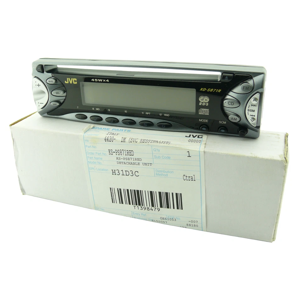 KS-PS871RED Frontalino completo JVC per autoradio JVC modello KD-S871RE - Immagine 1 di 1