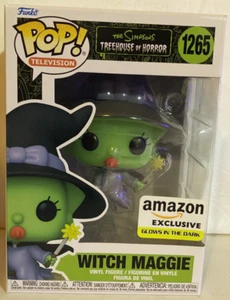 Funko Pop! The Simpsons Treehouse of Horror Witch Maggie 1265 GITD Amazon Excl - Picture 1 of 5