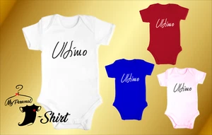 IDEA REGALO NASCITA BODY NEONATO ULTIMO 4 COLORI BAMBINO BAMBINA. - Imagen 1 de 5