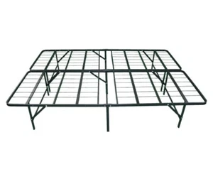 IdealFrame 14” High Rise Platform Base QUEEN Size Foldable Metal Bed Frame — NEW - Picture 1 of 7