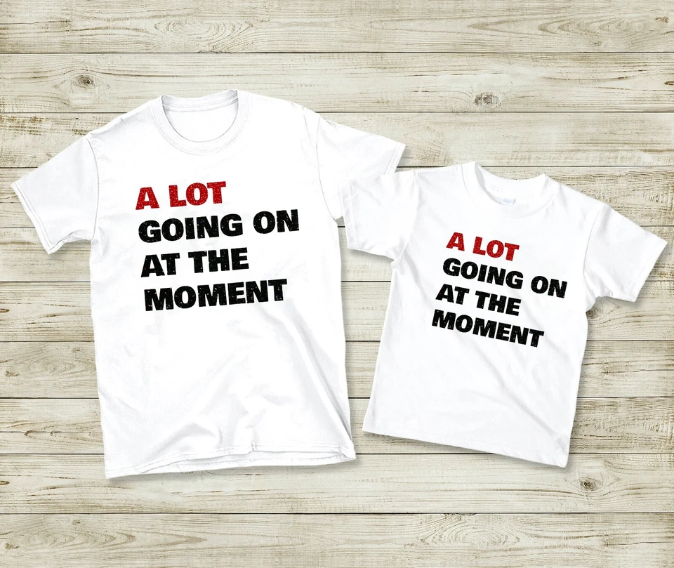 Eras Tour 2025 T-Shirt A Lot Going On At Moment Music White Kids & Adult Tshirts